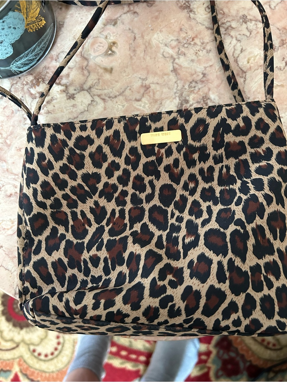 Nine West Leopard Print shoulder Bag - Brown/Tan/Black.